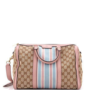 Gucci Vintage Web Boston Bag Gg Canvas #210420G11B